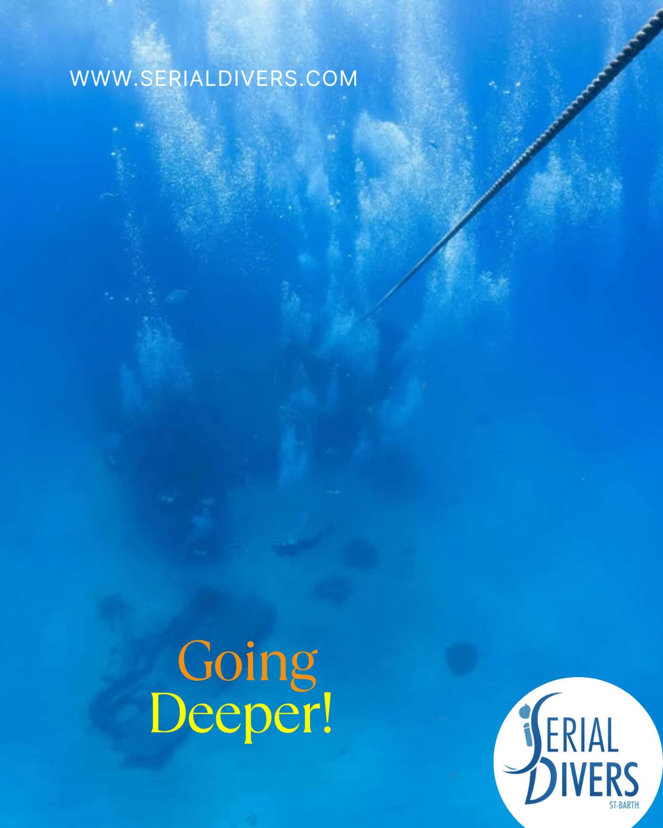 Chez Serial Divers nous vous formons pour vous permettre d’effectuer des plongées profondes en toute sécurité. PE40, N2, N3 : relevez le défis!